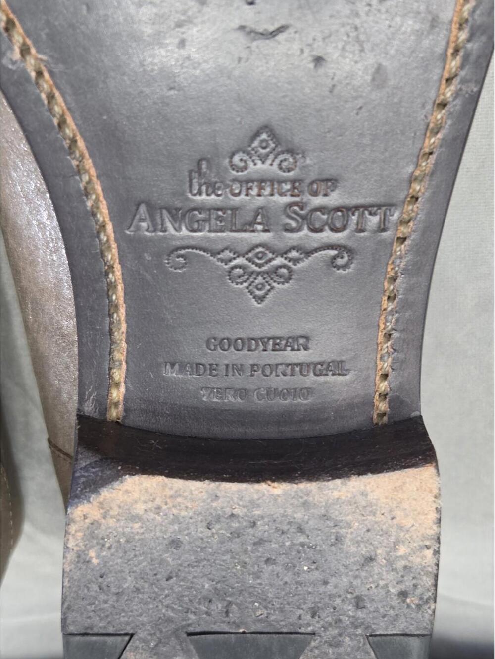 The Office Of Angela Scott Mr Dickey Metallic Brown Loafer Womens Shoes 37.5 7.5 - Picture 13 of 16